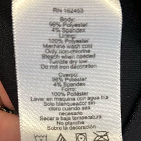 Black and white fully lined heart print top - Picture 5 of 8